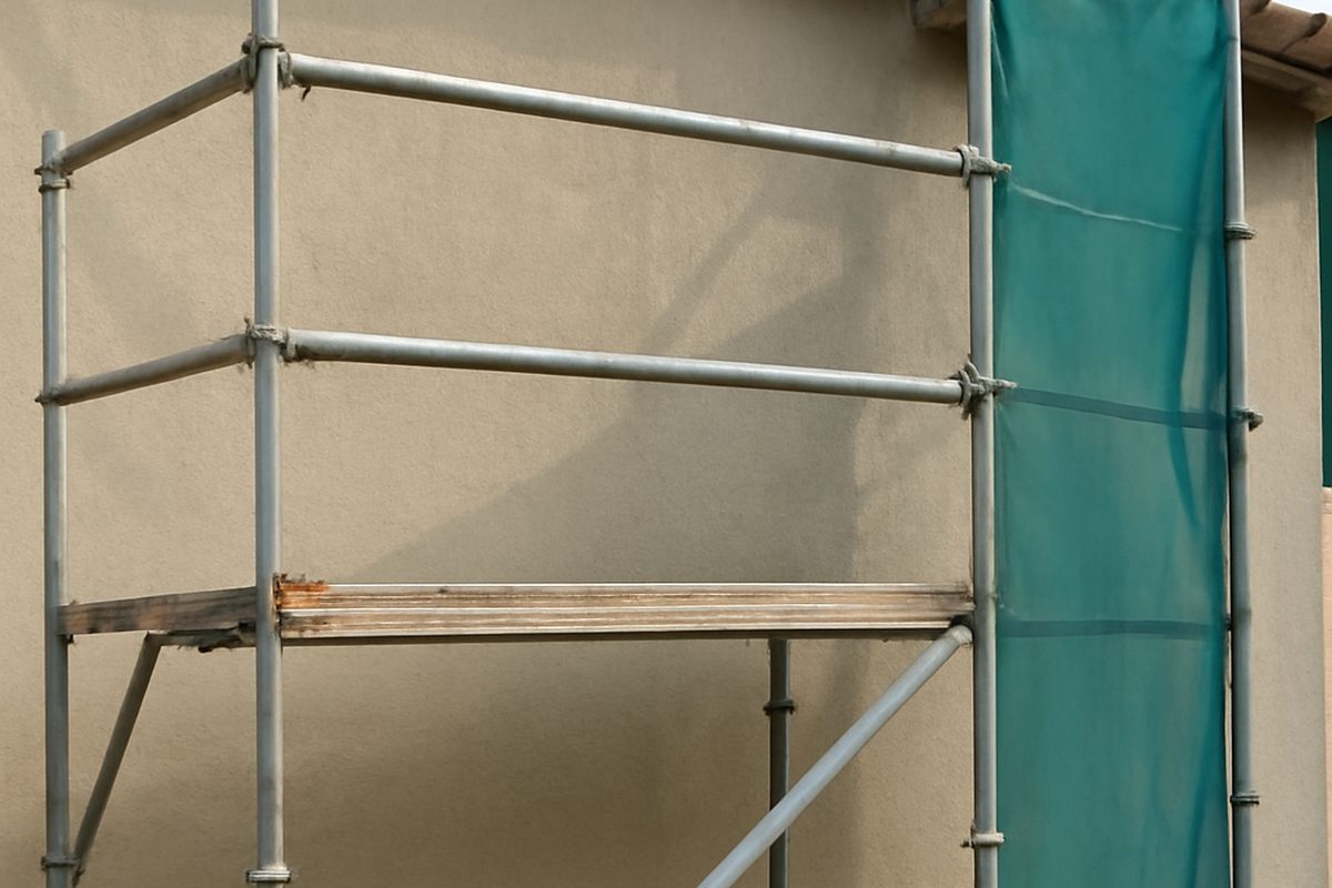 Enduit facade garage